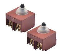 Helilyco Replacement Switch for Makita GA5030 GA4530 9557NB 9555NB 9554HN 9558PB Angle Grinder, 2-Pack, Red