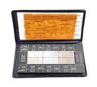 Helilyco Roughness Comparison Sample Block Ra0.05 To 12.5 Micrometer Standard for surface Finish Gauge Set Steel(vertical milling)