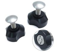 Helilyco Scuba Diving Backplate Screws 5 16-30, 32mm Diameter 36mm Height, Plastic Steel Material, Black, 2 Pack