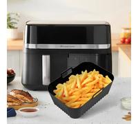 Helilyco Silicone Air Fryer Liner for 4.5L Baskets, Reusable AirFryer Accessories Compatible with Russell Hobbs, 23.5 x 10 x 8 cm