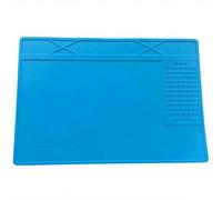 Helilyco Silicone Soldering Mat A-200 for Soldering Station Kit Heat Resistant 310x210mm Work Mat with Anti-Static Protection Blue