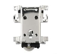 Helilyco Sliding Door Pulley for Old Wooden Doors, Nylon and Iron Roller Wheel Set for Wardrobe Cabinet, Side Mounted Hardware, Upper and Lower Pair(Next round)