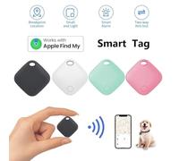 Helilyco Smart Tag for iOS Anti-lost Alarm with Long Distance Bluetooth Tracking Mini GPS Locator for Find My App 20m Range Works with iPhone iPad White
