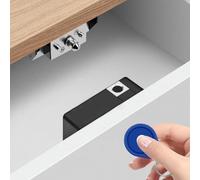 Helilyco Smart Wood Door Lock Keyless Electronic Cabinet Lock with IC Card NFC Technology Invisible for Drawer Cupboard Toolbox