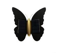 Helilyco Solar Butterfly Wall Light IP65 Outdoor Indoor Up Down Glow 3000K Warm White Garden Balcony Decor