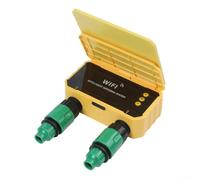 Helilyco Solar Irradiation Timer with APP Control, WiFi Watering System with Rain Sensor, Automatic Garden Sprinkler Controller Lawn Greenhouse Patio(2 Outlets)