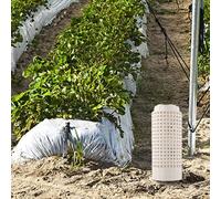 Helilyco Space-Saving PVC Compost Bin Raised Beds, 12x6x6 Inch Garden Composter with Screw Lid Efficient Organic Waste Recycling