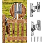 Helilyco Stainless Steel 304 Gate Hinge Female and Male Door Hinges for Fence Farm and Barn Gates 1 or 2 Pcs