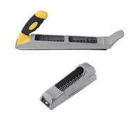 Helilyco Stainless Steel Hand File Planer for Woodworking Metal Block Rasp Plane Tool with Non-Slip Grip 140x40mm and 300x40mm