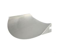 Helilyco Stainless Steel Pouring Chute for Mixer, Accessory for Kenwood, Food Shoot Funnel, Dough Shield Replacement, Silver