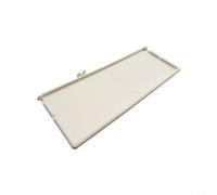Helilyco Sun Visor Mirror Cover for Ford Focus 2012-2018, ABS Plastic Replacement for Driver Passenger Side(Beige)