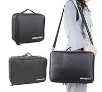 Helilyco Telescope Accessory Storage Bag with Removable Divider, Oxford Cloth Organizer for Astronomy Equipment, Black, S (22x25x9cm)