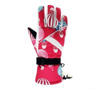 Helilyco Thermal Gloves for Women Waterproof Windproof with Anti-Slip Palm for Running Driving Motorcycle Cold Weather - Black Grey Pink(A)