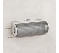 Helilyco Trash Bags Storage Box Kitchen, for Large Capacity Transparent Organizer Garbage Bags up to 14cm Wide, for Compact 7.5 x 8.5 x 16cm, Compatible with Standard Trash Bags, White