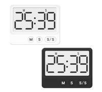 Helilyco Versatile Digital Timer with for Large LCD and Magnet, Countdown Count Up Modes, Portable Time Management Kitchen Gym Office