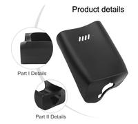 Helilyco Waterproof Silicone Case for Eufy Security S230 and SoloCam S40 Shockproof Protective Cover with Enhanced Grip Black