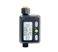 Helilyco Weatherproof Programmable Water Timer Garden, Automatic Sprinkler Controller with Rain Delay, Electronic Irrigation System Lawn, Black