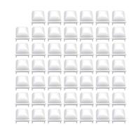 Helilyco White for PP Pool Fence Post Covers 15 Inch Square Posts - for Kayak JW Esther Williams Above Ground Pools 48 Pack