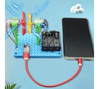 Helilyco Wind Turbine Kit for Kids with Light-Up Charging Feature STEM Educational Resource for Environmental Science and Hands-on Renewable Energy Learning