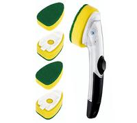 HELIME Heavy Duty Dishwand with Refills, Dish Wand Replacement Sponge Heads with Handle, Soap Control Dispenser Leak-Free Scrub, Non-Scratch Advanced Scrubber Brush Pads for Cleaning Dishes