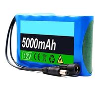 HELINAZI 12V 5000mAh Lithium-ion Battery Pack 3S2P Rechargeable Battery Electric Devices Replacement Spare Battery with DC 12.6V Charger