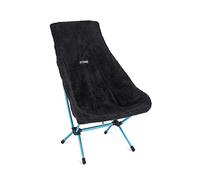 Helinox Fleece Seat Warmer | Reversible black seat warmer for Helinox Chair Two. High pile fleece, sheered fleece, Soft, comfortable, warm (Black)