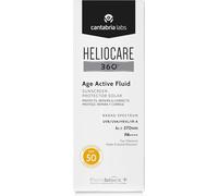 Heliocare 360° - Age Active Fluid, Sun Cream SPF50, Anti Ageing Protection, Wa
