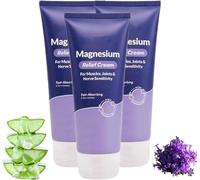 Heliomd Magnesium Relief Cream - Heliomd Nerve Relief Lotion, Magnesium Pain Relief Cream, Natural Ingredients, Magnesium Gel for Neck, Waist, Back and Leg, Relieve Discomfort (3)