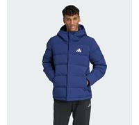 adidas Helionic Climawarm Hooded Down Jacket, Recycled Polyester, Blue