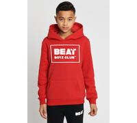 'Helios' Cotton Blend Logo Hoodie Beat Boyz Club Red 9-10 Years