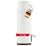 Helios Elegance Insulated Bottle White 0.75 Litre