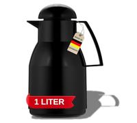 Helios Top Vacuum Jug Black 1 Litre, 30 x 30 x 25.7 cm