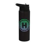 Helipad Silhouette Helicopter Pilot Stuff | Mens Helicopter Stainless Steel Insulated Water Bottle
