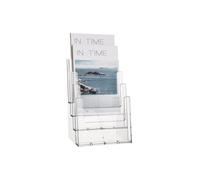 helit H2352202 - Tischprospekthalter 4 Pockets for DIN A5 Portrait - Transparent