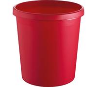 Helit H6105825 Waste Paper Bin Diameter 310 mm Height 320 mm 18 L Capacity Red