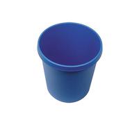 Helit H6105834 - The German, waste paper basket, 18 litres, blue, with all-round handle, made of plastic, 1 piece