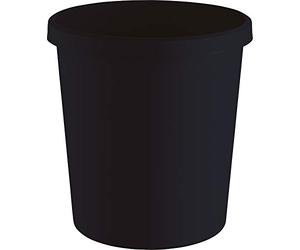 Helit H6405895 - Waste Paper Bin the Green German, 18 Litres, Made of Recycled Plastic, Blue Angel Certified, Anthracite-Black, Pack of 1