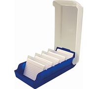 Helit H6901030 - Index Cards Box the Beebox DIN A8 Landscape, Blue, Flashcard File and Storage Box