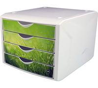 Helit, The “Chameleon” Drawer Box White/Green