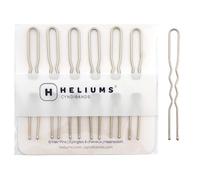 Heliums Large Metal French Hair Pins - 4-Inch Heavy Duty Metal U Shaped Steel Pin for French Twist Updos Buns - 6 Count (Light Blonde)