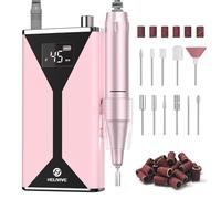 HELIVIVE Professional Electric Nail Drill 45000RPM Cordless Nail File