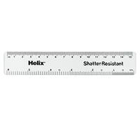 Helix 010312 15 cm Metric/Imperial Ruler White