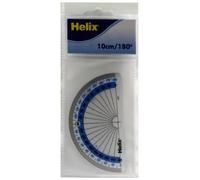 Helix 10cm 180 Degree Clear Protractor (Pack of 10) H01010