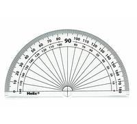 Helix 10cm 180 Degree Protractor Reverse Scale - Pack of 10