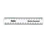 Helix 15cm Clear Metric Ruler (Box of 50)