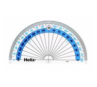 Helix 180 Degree Protractor Angle Measure 10cm H01010 - Pack of 20
