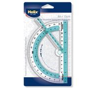 Helix 180° Shatter Resistant Swing Arm Protractor 6" / 15cm