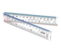 Helix 30cm Folding Ruler - 30cm/300mm Graduations Ideal for School, Home or Office