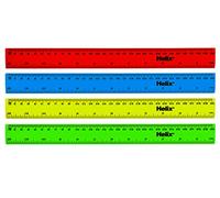 Helix 30cm Metric and Imperial Coloured Rulers (Box of 100)