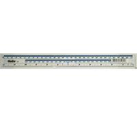 Helix 4x 30cm/12inch Ruler Clear Plastic - Single